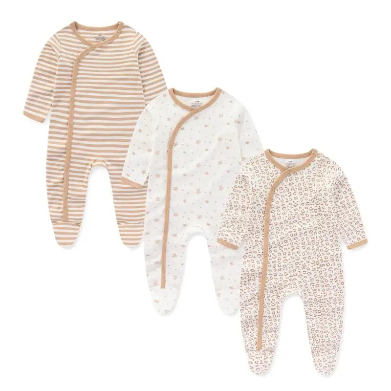 Long Sleeve Sleep Suits 3 Pack