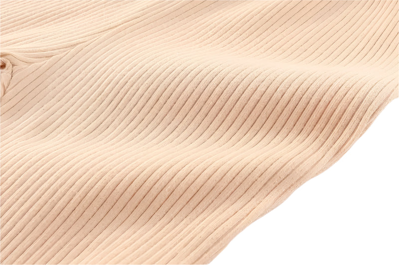 Solid Ribbed Cotton Trousers 3 Pack