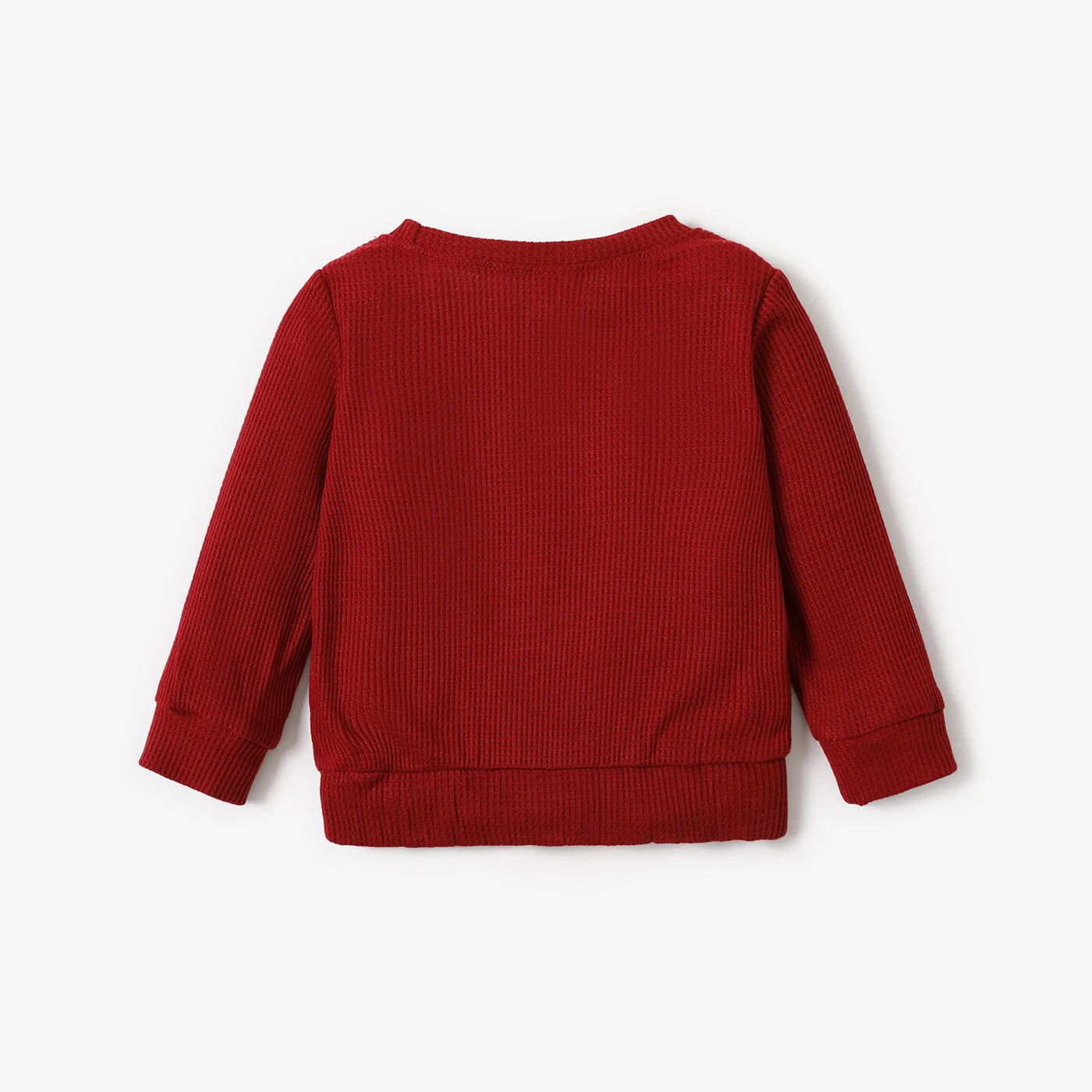 Waffle Textured Rainbow Sweatshirt