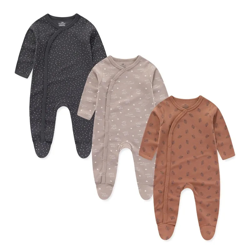Long Sleeve Sleep Suits 3 Pack
