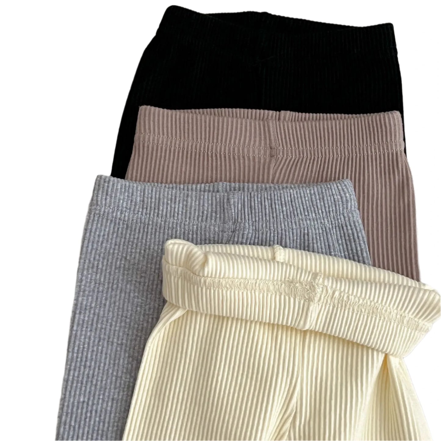 Ribbed Cotton Leggings