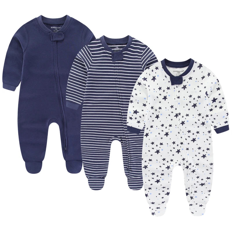 Long Sleeve Sleep Suits 3 Pack
