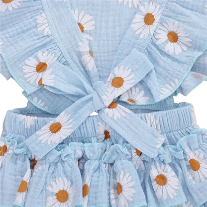Daisy Print Summer Romper