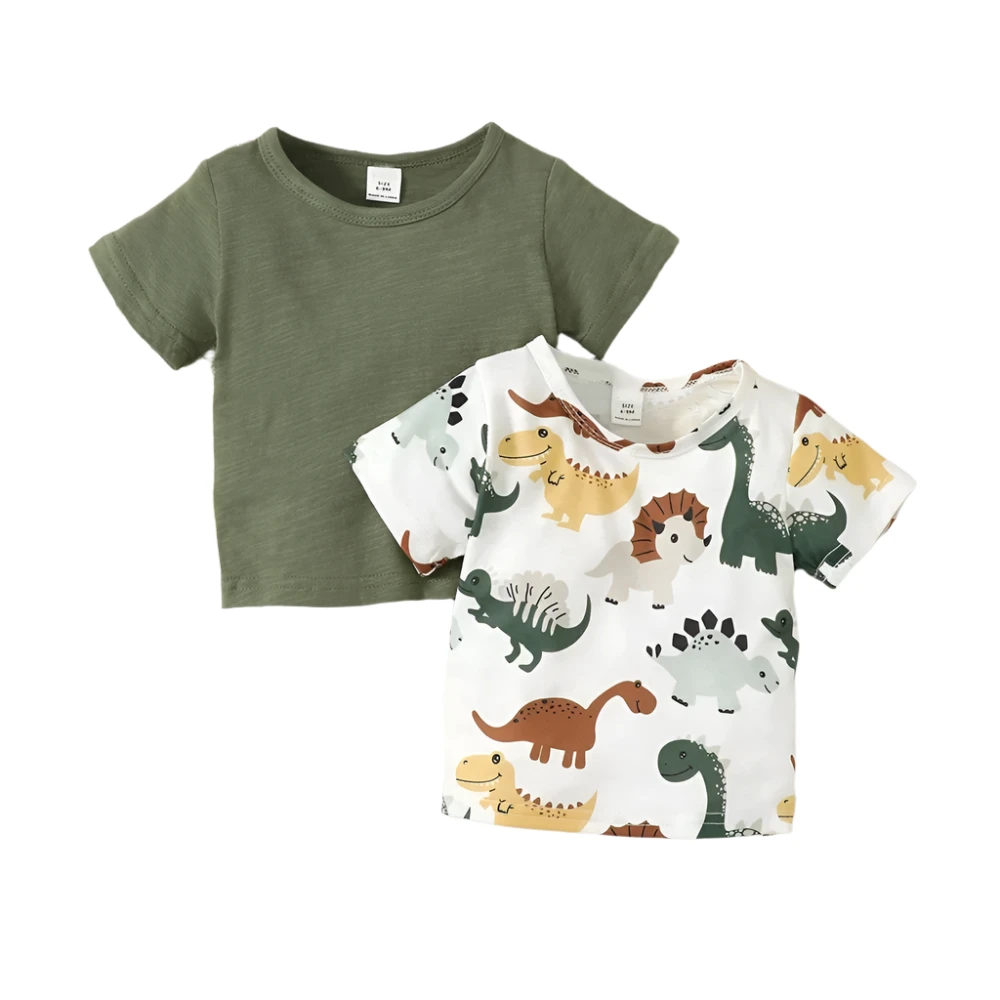 Dinosaur Print T-shirt 2 Pack