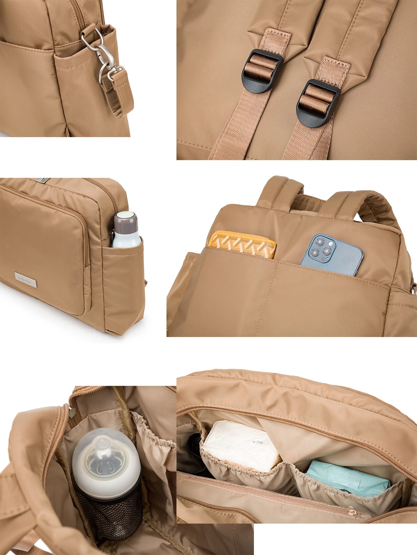 Canvas/Waterproof Baby Changing Bag