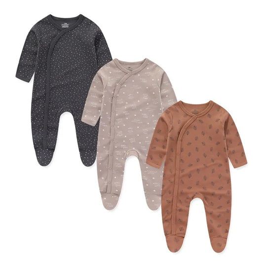 Long Sleeve Sleep Suits 3 Pack