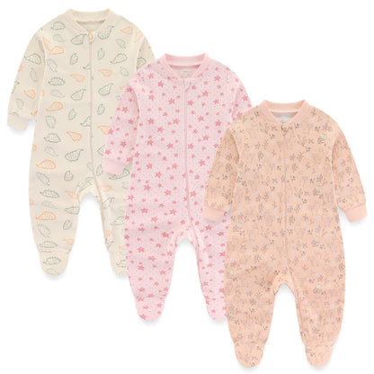 Long Sleeve Sleep Suits 3 Pack